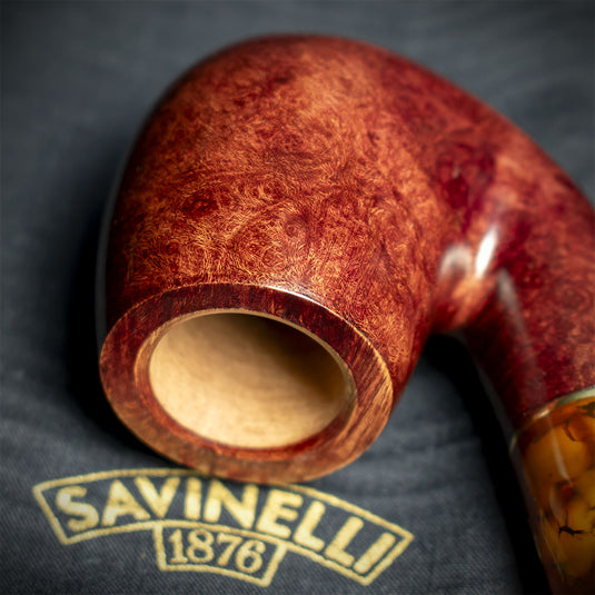 Savinelli Tortuga Smooth Shape No. 614 - 6mm Briar Pipe