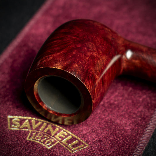 Savinelli Vigna Liscia Marrone 128 - 6mm Briar Pipe