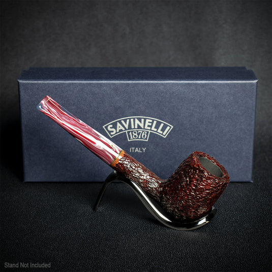 Savinelli Vigna Rusticata Bordeaux 128 - 6mm Briar Pipe