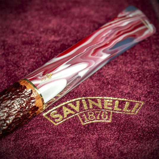 Savinelli Vigna Rusticata Bordeaux 128 - 6mm Briar Pipe