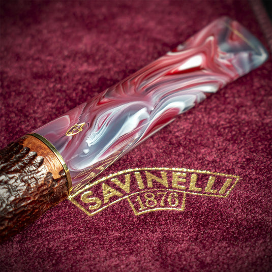 Savinelli Vigna Rusticata Bordeaux 141 - 6mm Briar Pipe