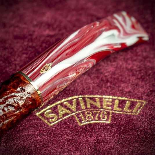 Savinelli Vigna Rusticata Bordeaux 670 - 6mm Briar Pipe