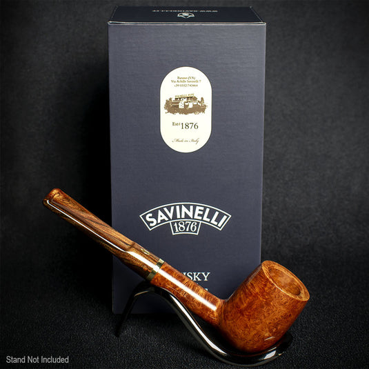 Savinelli Whiskey Natural Smooth 110 - 6mm Briar Pipe