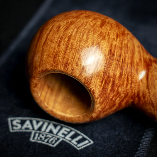 Savinelli Whiskey Natural Smooth 320 - 6mm Briar Pipe