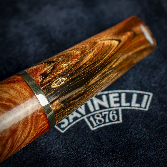 Savinelli Whiskey Natural Smooth 320 - 6mm Briar Pipe