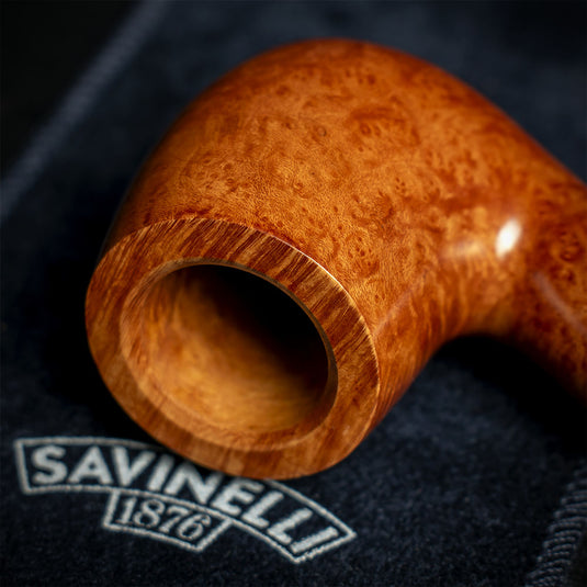 Savinelli Whiskey Natural Smooth 606 - 6mm Briar Pipe