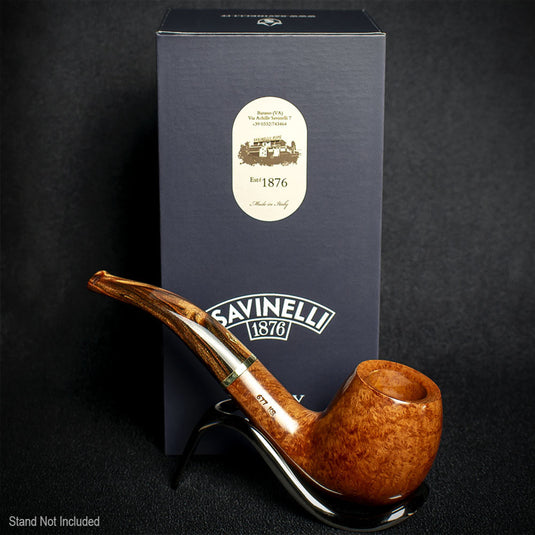 Savinelli Whiskey Natural Smooth 677KS - 6mm Briar Pipe