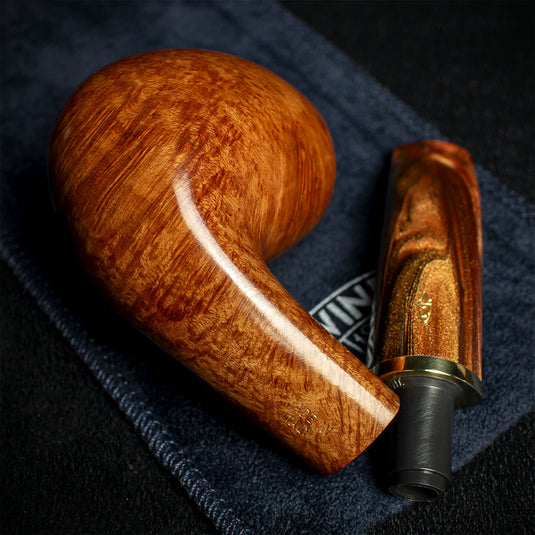 Savinelli Whiskey Natural Smooth 677KS - 6mm Briar Pipe