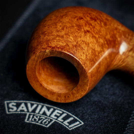 Savinelli Whiskey Natural Smooth 677KS - 6mm Briar Pipe