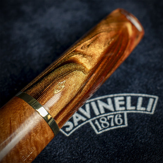 Savinelli Whiskey Natural Smooth 677KS - 6mm Briar Pipe