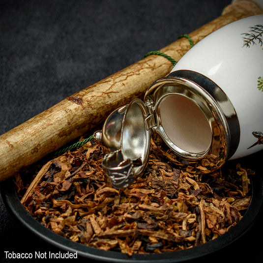 Bavarian Pipe Churchwarden Porcelain Bowl - Deer Scene