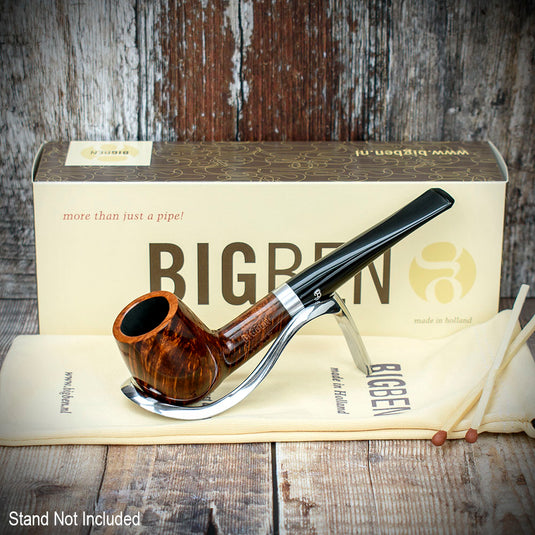 Big Ben Sylvia Tan Polish Briar Smoking Pipe - Shape 808