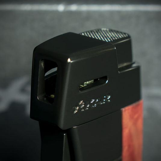 Xikar Resource II Pipe Lighter - Black & Burlwood