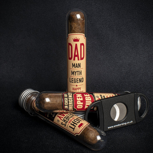 2026 Fathers Day Cigar Gift Tube + Cutter - Light Up