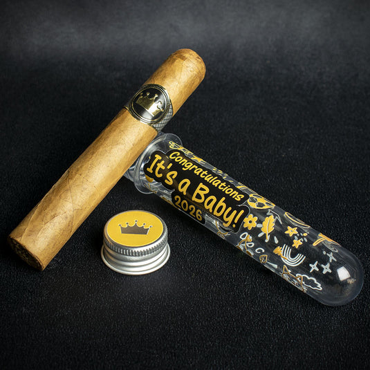 Congratulations its a Baby Celebration Cigar Gift Tube + Smoke-King Robusto