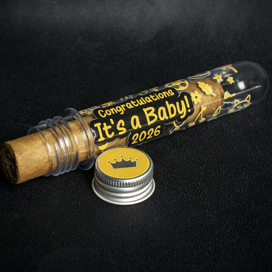 Congratulations its a Baby Celebration Cigar Gift Tube + Smoke-King Robusto