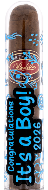 Congratulations its a Boy Celebration Cigar Gift Tube + Padilla Robusto