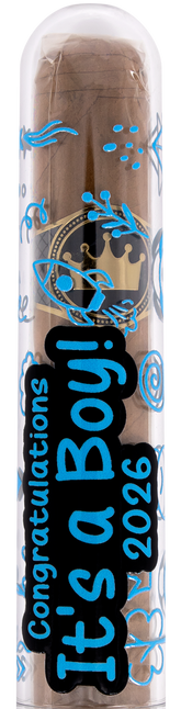 Congratulations its a Boy Celebration Cigar Gift Tube + Smoke-King Robusto