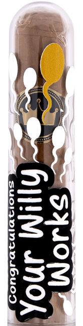 Baby Celebration Cigar Fun Edition Your Willy Works Gift Tube + Smoke-King Robusto