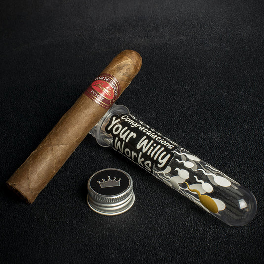 Baby Celebration Cigar Fun Edition Your Willy Works Gift Tube + Padilla Robusto