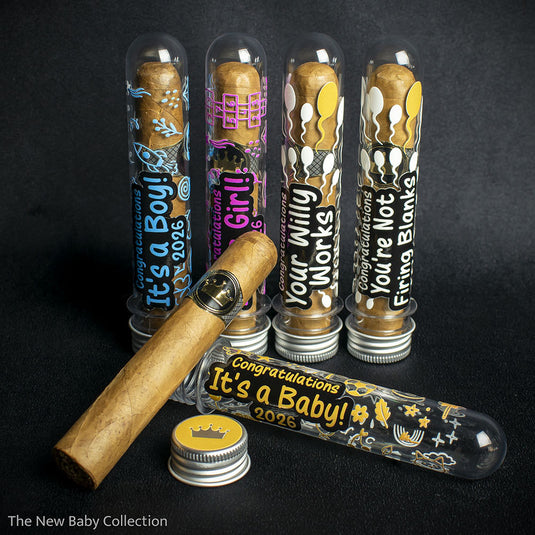 Baby Celebration Cigar Fun Edition Your Willy Works Gift Tube + Smoke-King Robusto