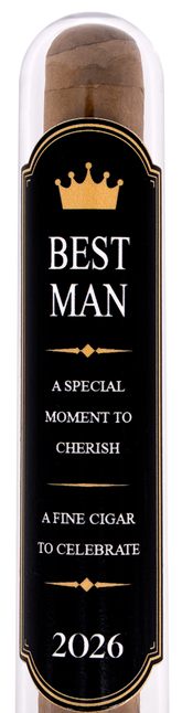 The Best Man Wedding Cigar - (Black Gift Tube) + Smoke-King Corona