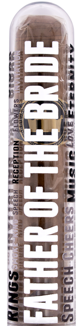 Wedding Cigar Gift Tube + Smoke-King Robusto - Father Of The Bride