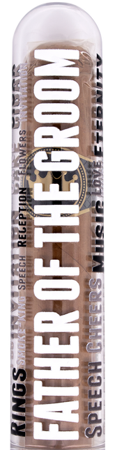 Wedding Cigar Gift Tube + Smoke-King Robusto - Father Of The Groom