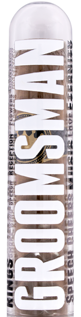 Wedding Cigar Gift Tube + Smoke-King Robusto - Groomsman
