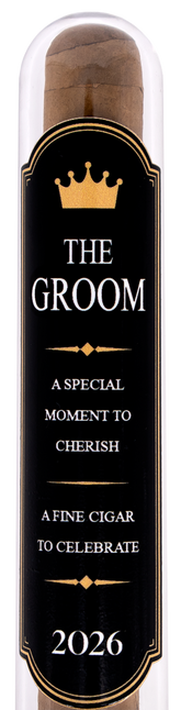 The Groom Wedding Cigar (Black Gift Tube) + Smoke-King Corona
