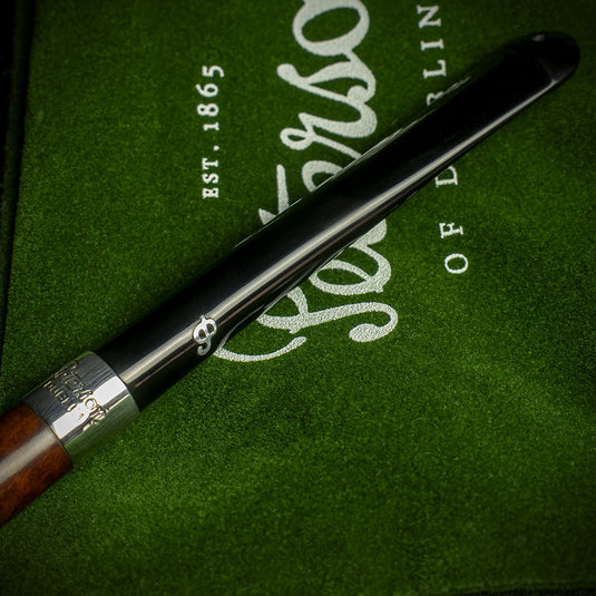 Peterson of Dublin Kildare Silver Mounted BriarSmoking Pipe - Shape 411