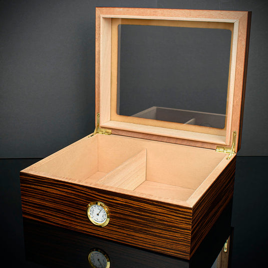 Cigar Humidor Ebony 25 Capacity - HU21