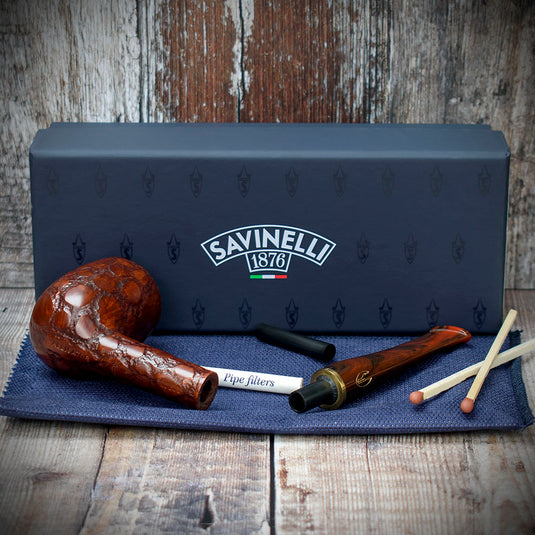 Savinelli | Alligator 6mm Smoking Pipe | Brown 128