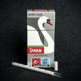 Swan Ultra Slim Silver Filter Tips - 126