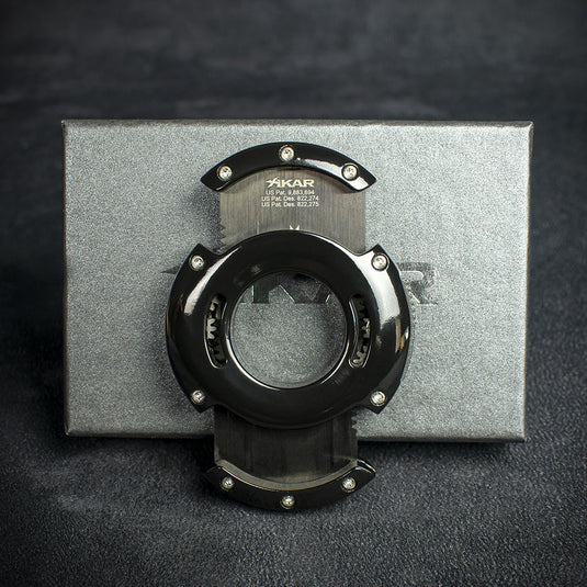 Xikar XO Double Blade Cigar Cutter - Black on Black