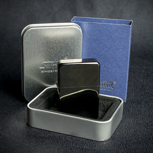 Star Petrol Lighter - Black Ice