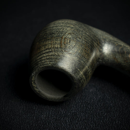 Smoke-King 9mm Black Beechwood Pipe - Bent