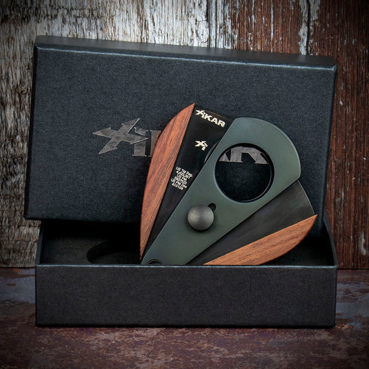 Xikar Xi-3 Phantom Redwood 300BKRW Double Blade Cigar Cutter