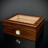 Cigar Humidor Ebony 25 Capacity - HU21