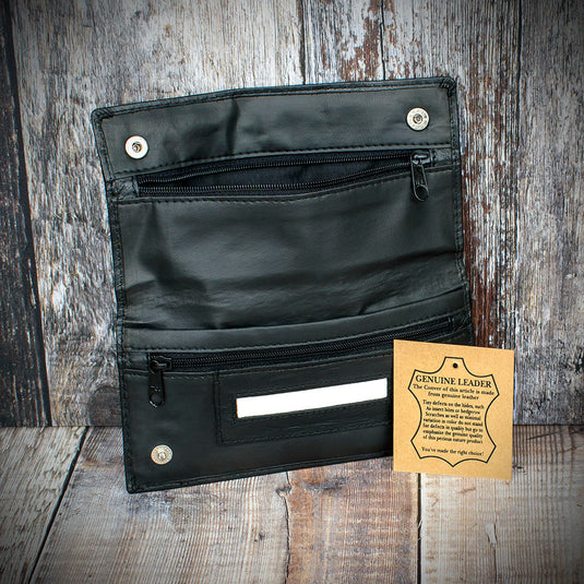 Black Leather Handroller's Wallet