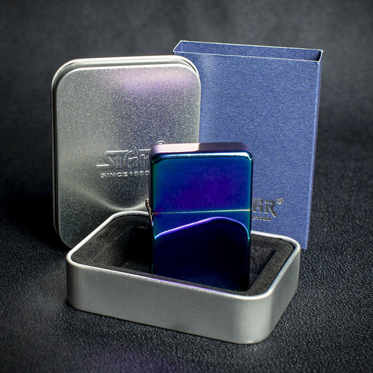 Star Petrol Lighter - Rainbow