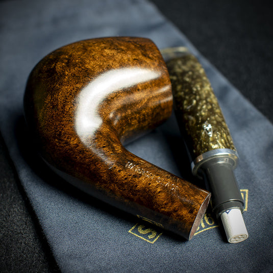 Savinelli Marron Glace Smooth Briar Pipe - Shape 602 6mm