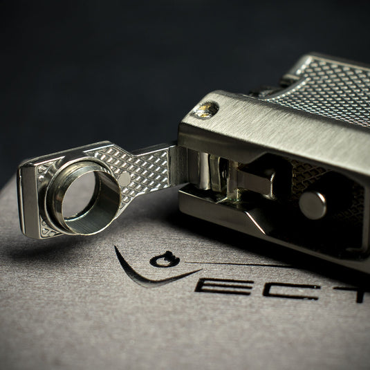 Vector VMotion Twin Jet Flame Lighter With Punch Cutter - Gunmetal