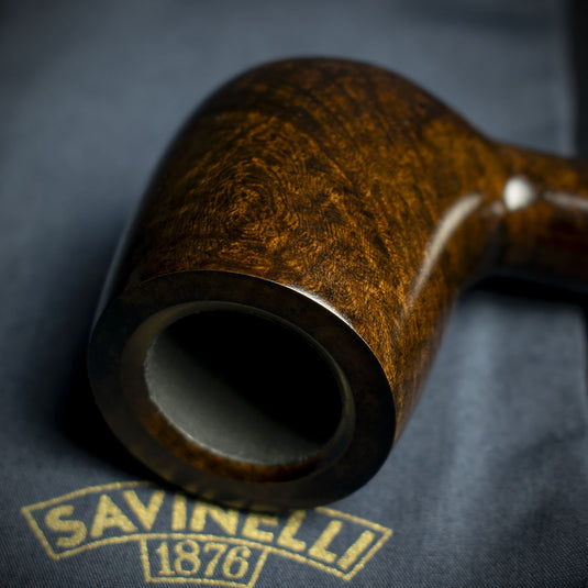 Savinelli Marron Glace Smooth Briar Pipe - Shape 111 6mm