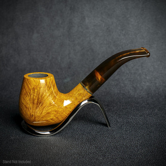 Jean Claude 9mm Filter Tortoise Shell Briar Smoking Pipe - Shape 03