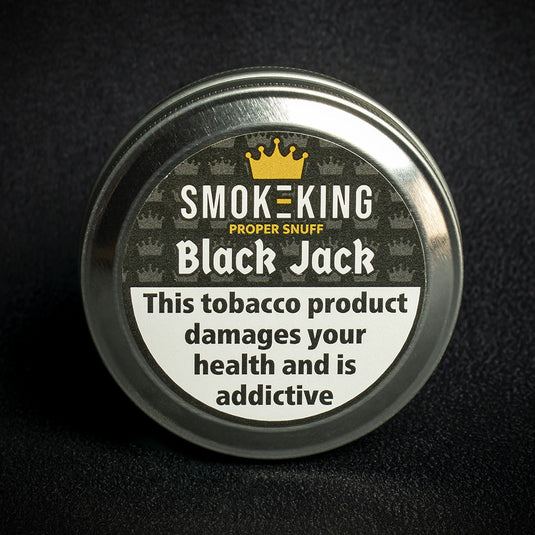 10g Tin - Smoke-King Proper Snuff - Black Jack