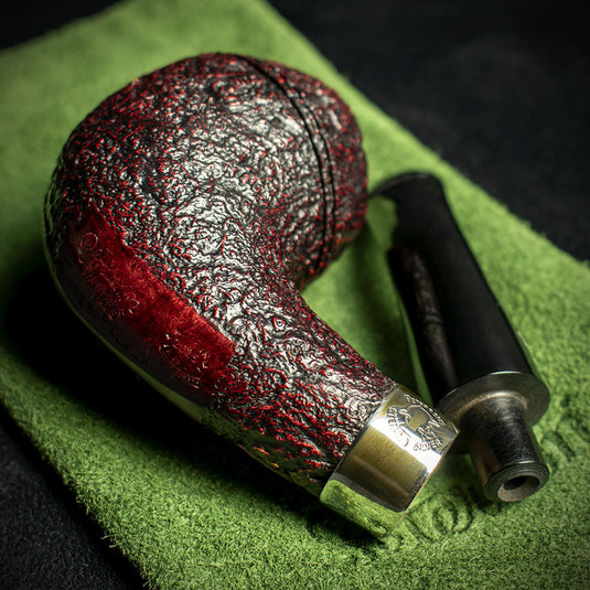 Peterson of Dublin Sherlock Holmes Deerstalker Red Sandblast Briar Pipe