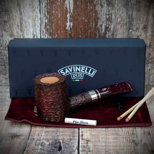 Savinelli | Bacco | Rusticated Dark Brown 311 | 6mm