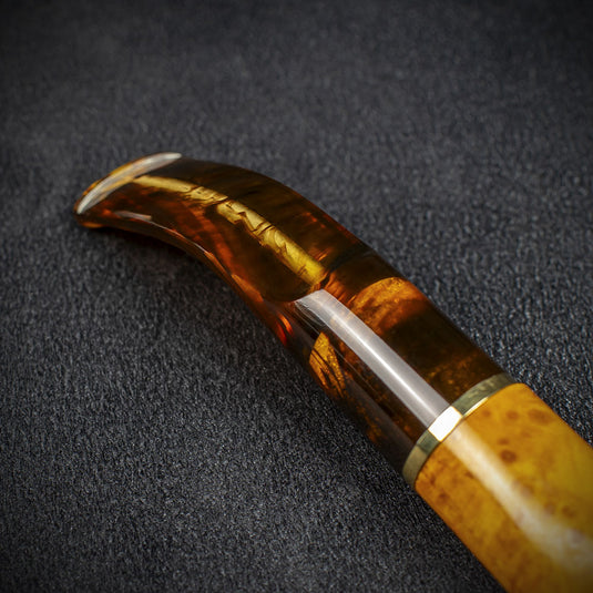 Jean Claude 9mm Filter Tortoise Shell Briar Smoking Pipe - Shape 05