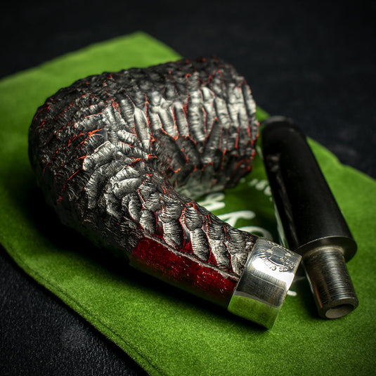 Sherlock Holmes Rathbone Rusticated by Peterson of Dublin Briar Pipe